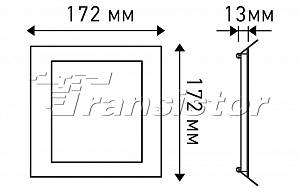 DL-172x172M-15W Warm White - Документ 1